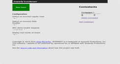 Desktop Screenshot of jeopardyscorekeeper.com