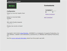 Tablet Screenshot of jeopardyscorekeeper.com